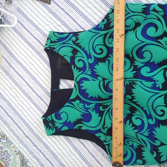 NWOT J. Crew Vineyard Jacquard Sleeveless A-Line Lined Dress Size 6 - Picture 11 of 13